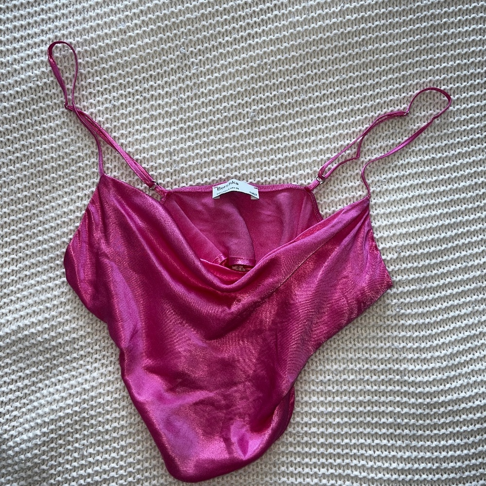 Crop top satin